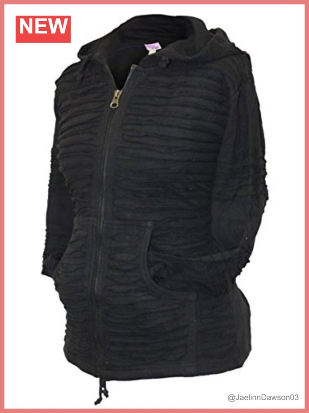 Slashed Razor Cut Zip Up Hoodie Lightweight Casual Cardigan Women